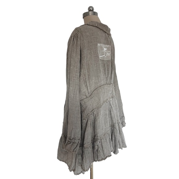 Magnolia Pearl Linen Love Jacket Cardigan Lagenlook Boho Cottagecore Made in USA - Picture 8 of 16